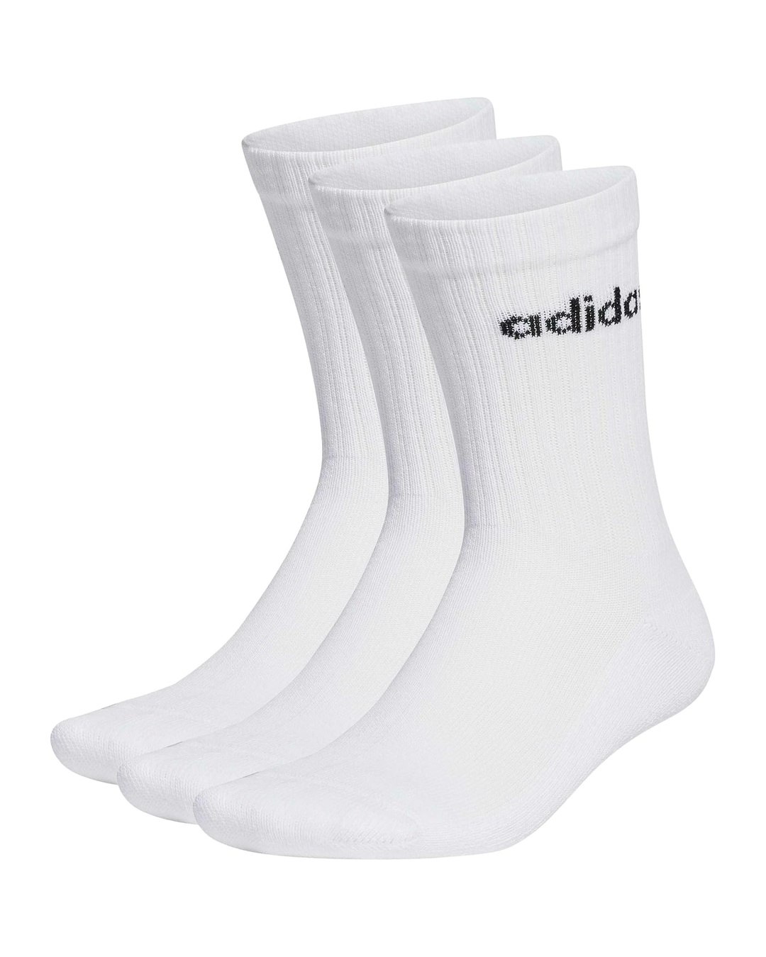 adidas LINEAR CREW SOCKS CUSHIONED SOCKS 3 PAIR PACK Unisex-Adults